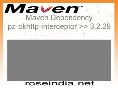 Maven dependency of pz-okhttp-interceptor version 3.2.29