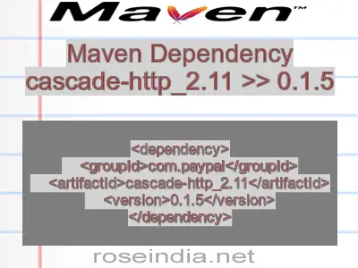 Maven dependency of cascade-http_2.11 version 0.1.5