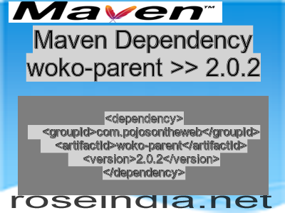 Maven dependency of woko-parent version 2.0.2