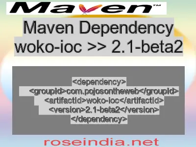 Maven dependency of woko-ioc version 2.1-beta2