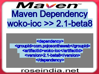 Maven dependency of woko-ioc version 2.1-beta8