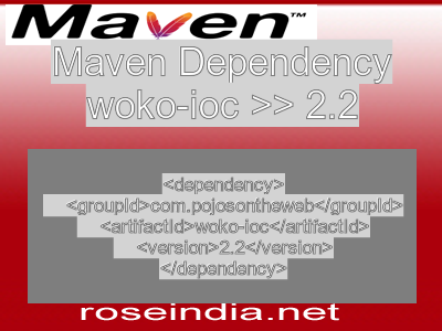 Maven dependency of woko-ioc version 2.2
