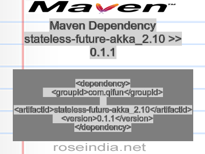 Maven dependency of stateless-future-akka_2.10 version 0.1.1