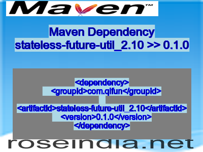 Maven dependency of stateless-future-util_2.10 version 0.1.0