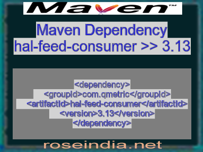 Maven dependency of hal-feed-consumer version 3.13