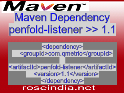 Maven dependency of penfold-listener version 1.1