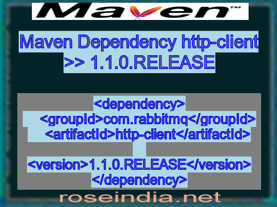 Maven dependency of http-client version 1.1.0.RELEASE