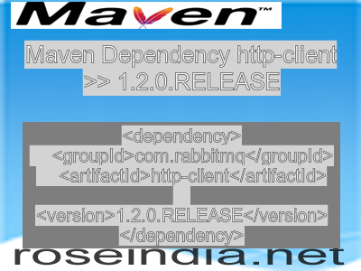 Maven dependency of http-client version 1.2.0.RELEASE