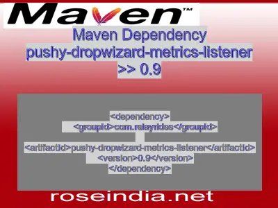 Maven dependency of pushy-dropwizard-metrics-listener version 0.9