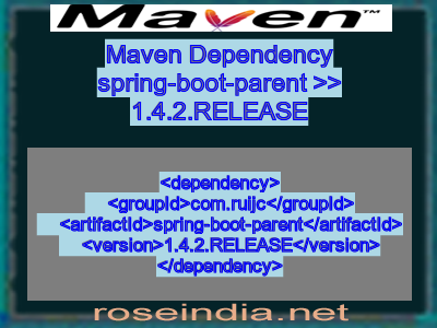 Maven dependency of spring-boot-parent version 1.4.2.RELEASE