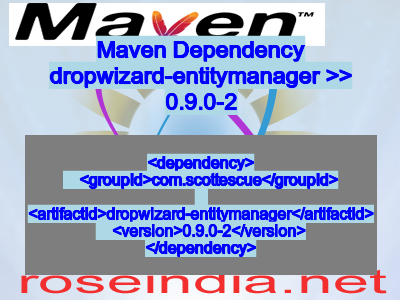 Maven dependency of dropwizard-entitymanager version 0.9.0-2