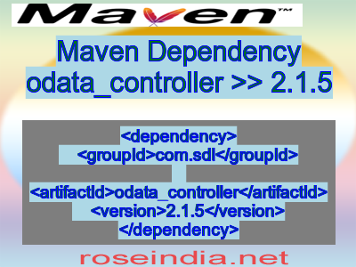 Maven dependency of odata_controller version 2.1.5