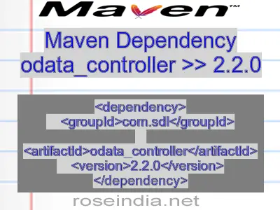 Maven dependency of odata_controller version 2.2.0