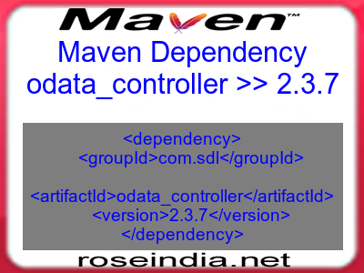 Maven dependency of odata_controller version 2.3.7