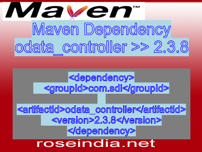 Maven dependency of odata_controller version 2.3.8