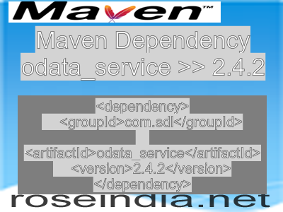 Maven dependency of odata_service version 2.4.2