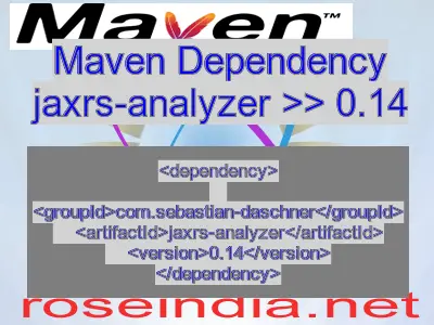 Maven dependency of jaxrs-analyzer version 0.14
