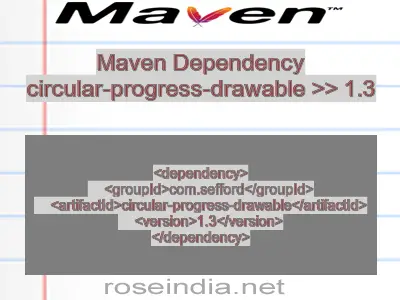 Maven dependency of circular-progress-drawable version 1.3