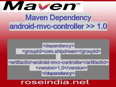 Maven dependency of android-mvc-controller version 1.0