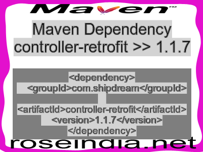 Maven dependency of controller-retrofit version 1.1.7
