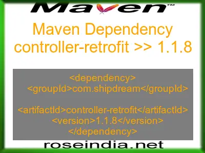 Maven dependency of controller-retrofit version 1.1.8