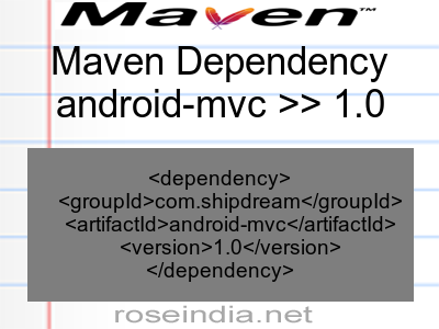 Maven dependency of android-mvc version 1.0