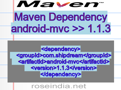 Maven dependency of android-mvc version 1.1.3