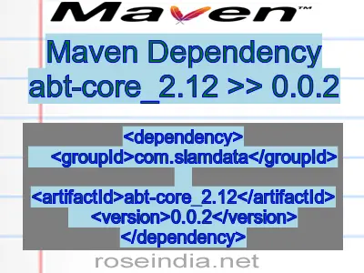Maven dependency of abt-core_2.12 version 0.0.2