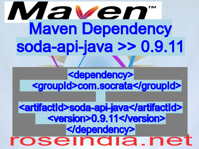 Maven dependency of soda-api-java version 0.9.11