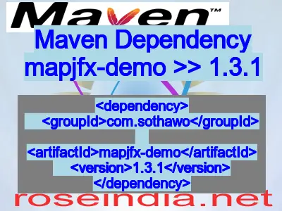 Maven dependency of mapjfx-demo version 1.3.1