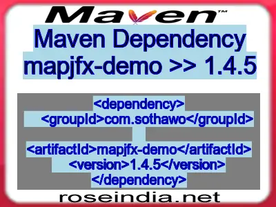 Maven dependency of mapjfx-demo version 1.4.5