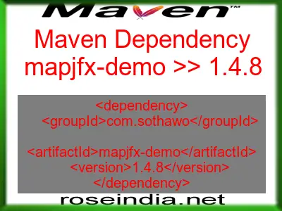Maven dependency of mapjfx-demo version 1.4.8