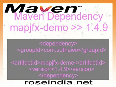 Maven dependency of mapjfx-demo version 1.4.9