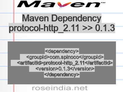 Maven dependency of protocol-http_2.11 version 0.1.3