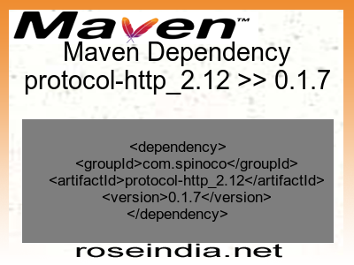 Maven dependency of protocol-http_2.12 version 0.1.7