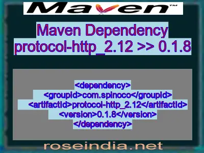 Maven dependency of protocol-http_2.12 version 0.1.8