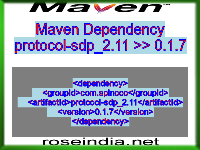 Maven dependency of protocol-sdp_2.11 version 0.1.7
