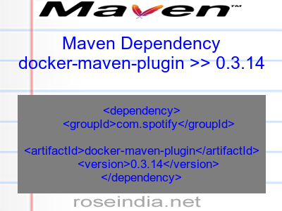 Maven dependency of docker-maven-plugin version 0.3.14