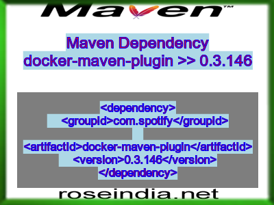 Maven dependency of docker-maven-plugin version 0.3.146