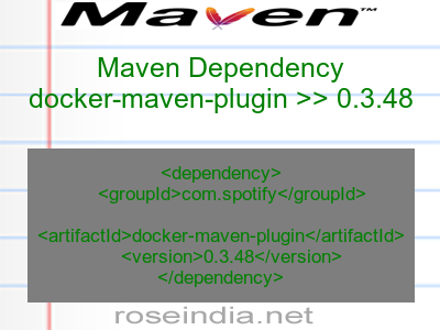 Maven dependency of docker-maven-plugin version 0.3.48