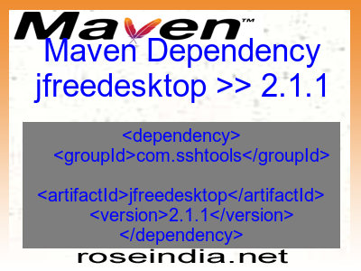 Maven dependency of jfreedesktop version 2.1.1