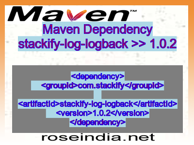 Maven dependency of stackify-log-logback version 1.0.2