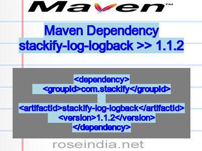 Maven dependency of stackify-log-logback version 1.1.2
