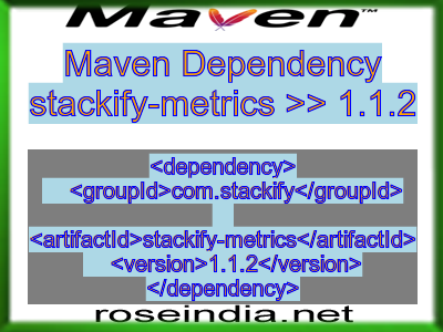 Maven dependency of stackify-metrics version 1.1.2
