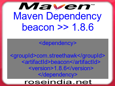 Maven dependency of beacon version 1.8.6