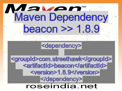 Maven dependency of beacon version 1.8.9