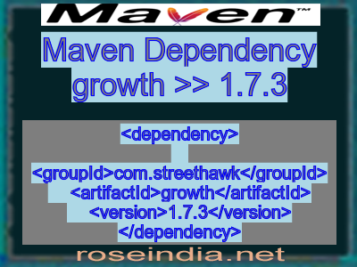 Maven dependency of growth version 1.7.3
