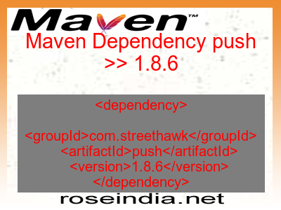 Maven dependency of push version 1.8.6