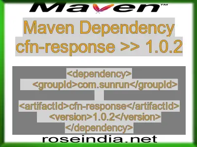 Maven dependency of cfn-response version 1.0.2