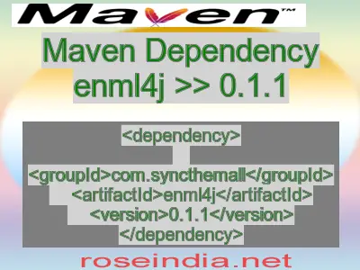 Maven dependency of enml4j version 0.1.1